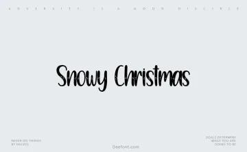 Snowy Christmas Font