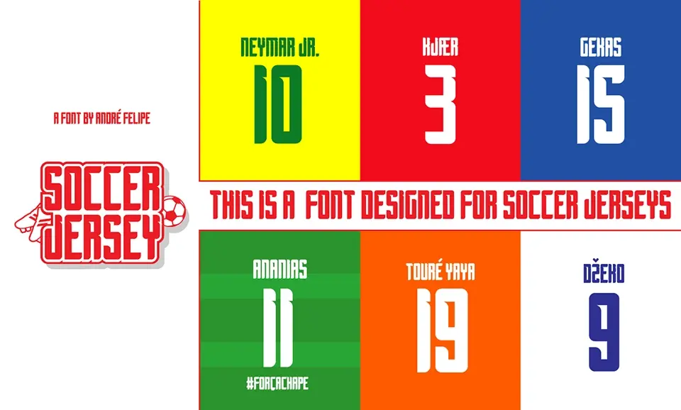 Soccer Jersey Font