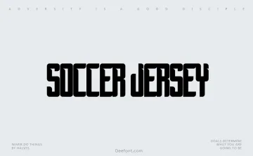 Soccer Jersey Font