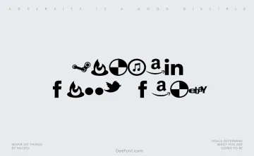 Social Font Face Font