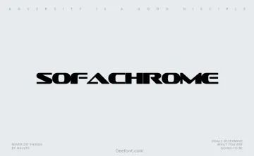 Sofachrome Font