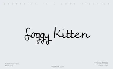 Soggy Kitten Font