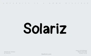 Solariz Font