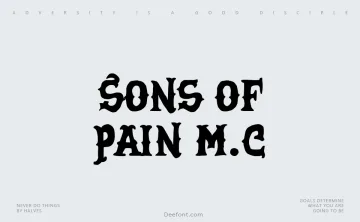 Sons of Pain M.C Font