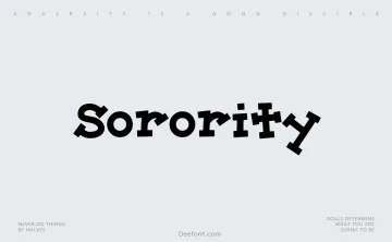 Sorority Font