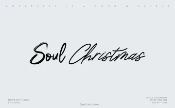 Soul Christmas Font
