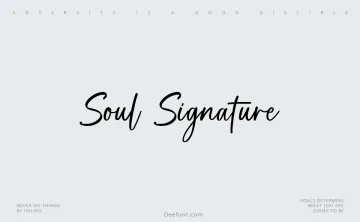 Soul Signature Font