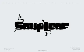 SoupLeaf Font