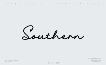 Southern Handwritten Font