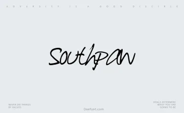 Southpaw Font