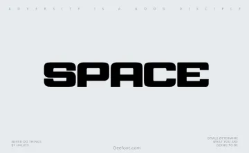 Space Typeface