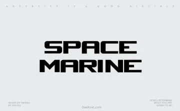 Space Marine Font