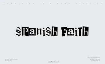 Spanish Faith Font