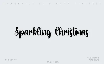 Sparkling Christmas Font