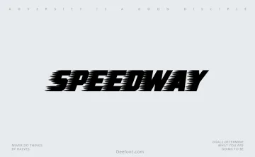 Speedway Font