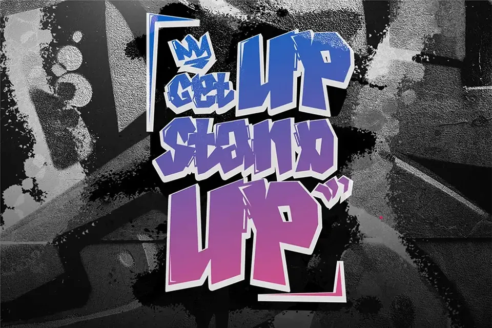 Spiky Frog Graffiti Font