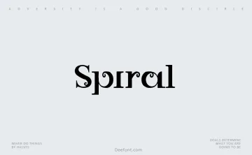 Spiral Font