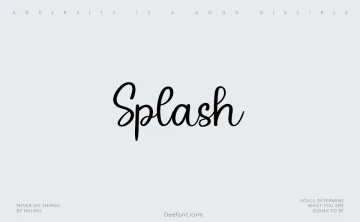 Splash Font
