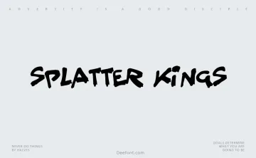 Splatter Kings Font