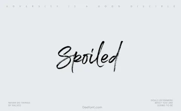 Spoiled Font