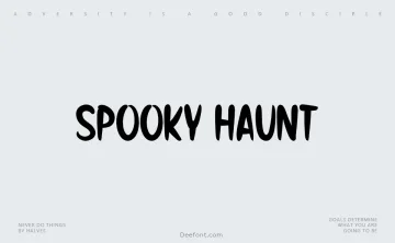 Spooky Haunt Font