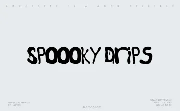 Spoooky Drips Font