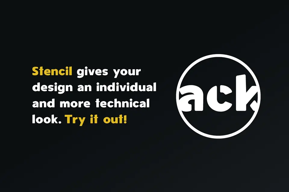 Spotlight Stencil Font