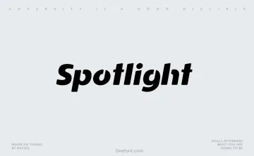 Spotlight Stencil Font