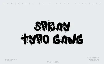 Spray Typo Gang Font