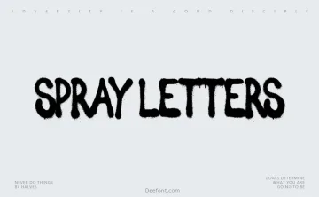Spray Letters Font