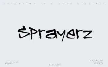 Sprayerz Font