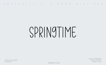 Springtime Font