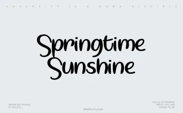 Springtime Sunshine Font