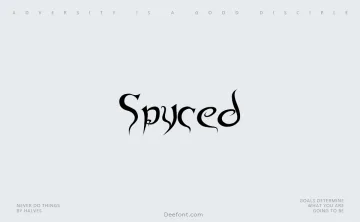 Spyced Font