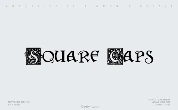Square Caps Font
