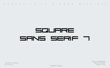 Square Sans Serif 7 Font