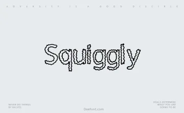 Squiggly Font
