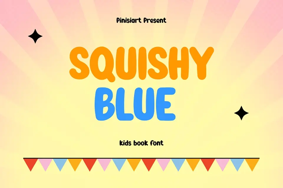 Squishy Blue Font