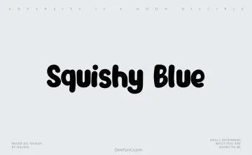 Squishy Blue Font