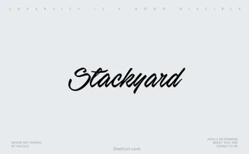 Stackyard Font