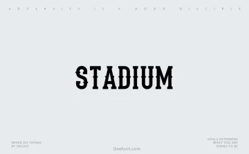 Stadium Font