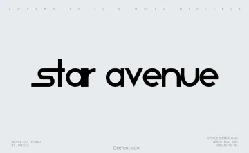 Star Avenue Font