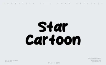 Star Cartoon Font
