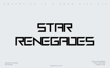 Star Renegades Font