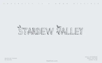 Stardew Valley Font