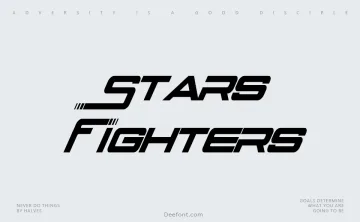 Stars Fighters Font