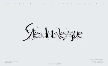 Steadmanesque Font