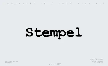 Stempel Font