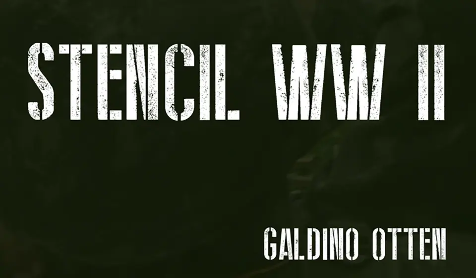 Stencil WW II Font