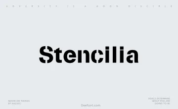 Stencilia Font